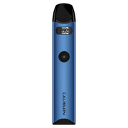 Uwell Caliburn A3 Pod Kit in Blue – sleek and minimalist pod vape with a matte black finish.